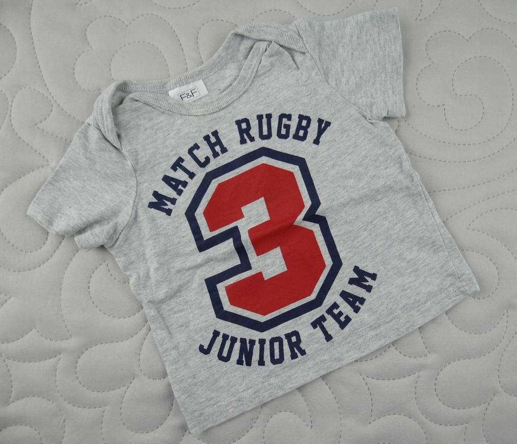 koszulka RUGBY JUNIOR TEAM F&F 0/3M 62cm 2I