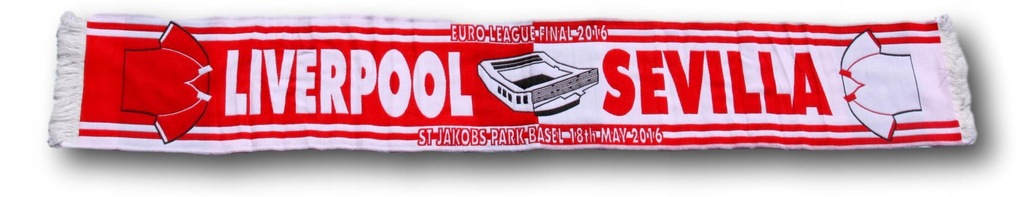 Liverpool Sevilla Liga Europy 16 szalik kolekcja