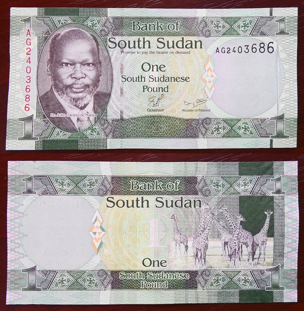 SUDAN POŁUDNIOWY - 1 Pound 2011 . P-5, UNC