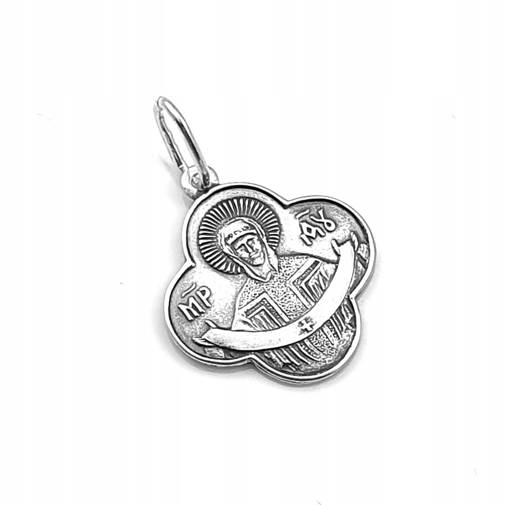 Medalik srebrny prawosławny