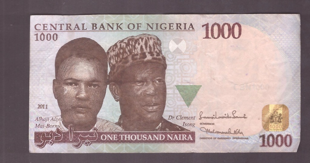 Nigeria - banknot - 1000 Naira 2011 rok