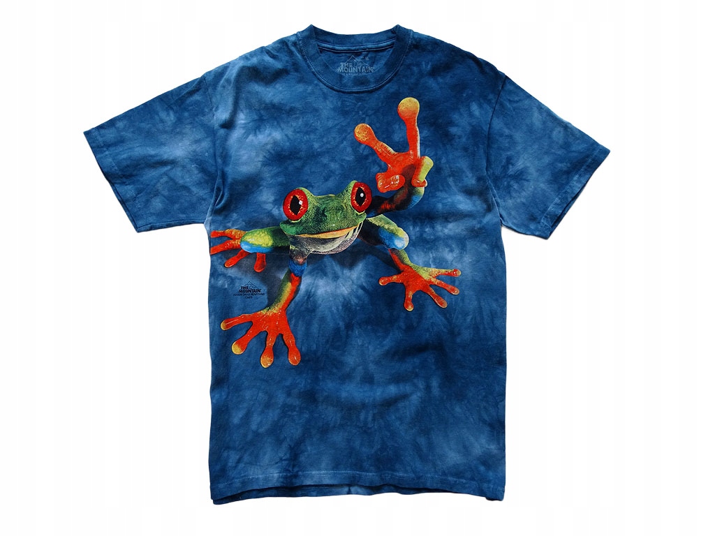 THE MOUNTAIN FROG ABSTRACT DYE 3D T-SHIRT M