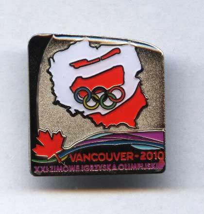 Odznaka z Igrzysk Olimpijskich Vancouver 2010