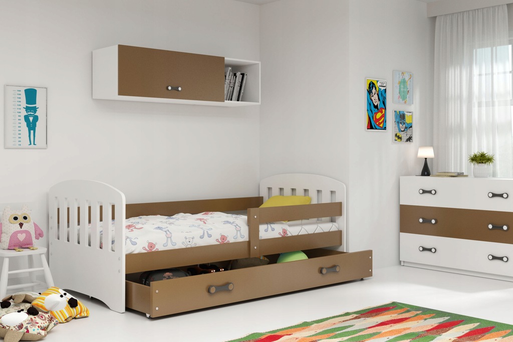 Купить HAPPY кровать детская 160х80+перила+матрас: отзывы, фото, характеристики в интерне-магазине Aredi.ru