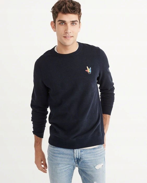 Abercrombie Pride Logo Crew Sweatshirt S/M