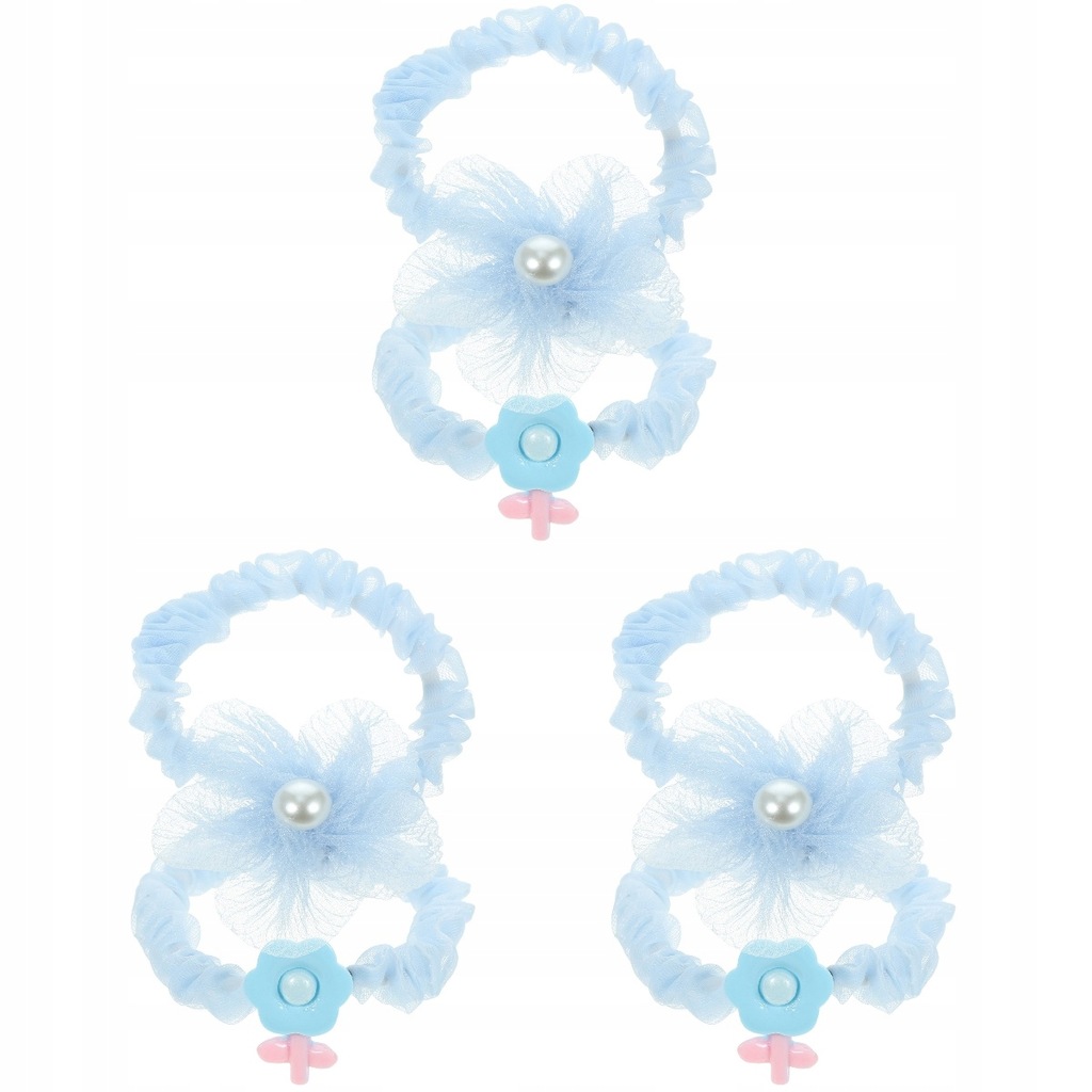 Hair Ties Toddler Tulle Butterfly Scrunchie 6 Pcs
