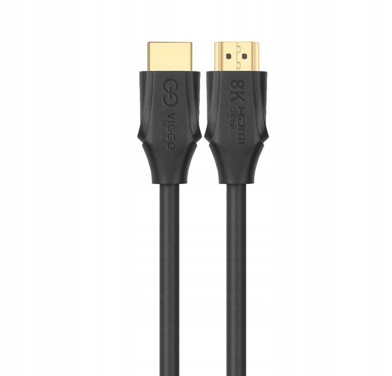 KABEL HDMI VIGGO 2.1 8K 48 Gbps 2m czarny !