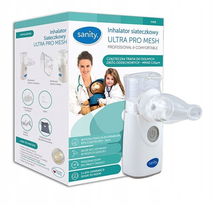 Inhalator Sanity Ultra Pro Mesh, siateczkowy