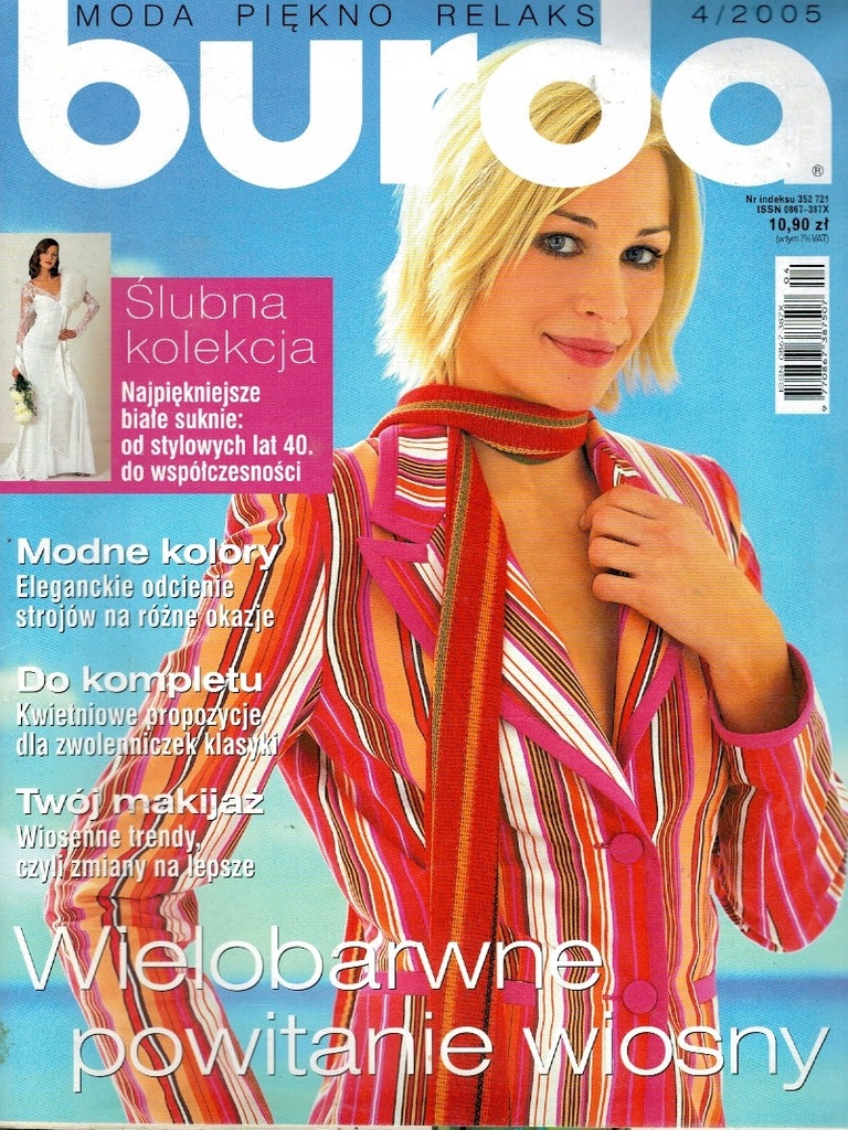 Burda moda piękno relaks 4/2005 z wykrojami