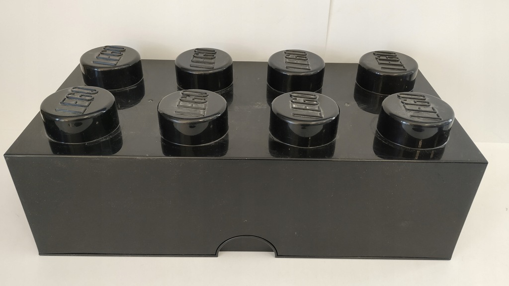 Lego Pojemnik na Klocki Box Pudełko 2x4 Czarny NR.2