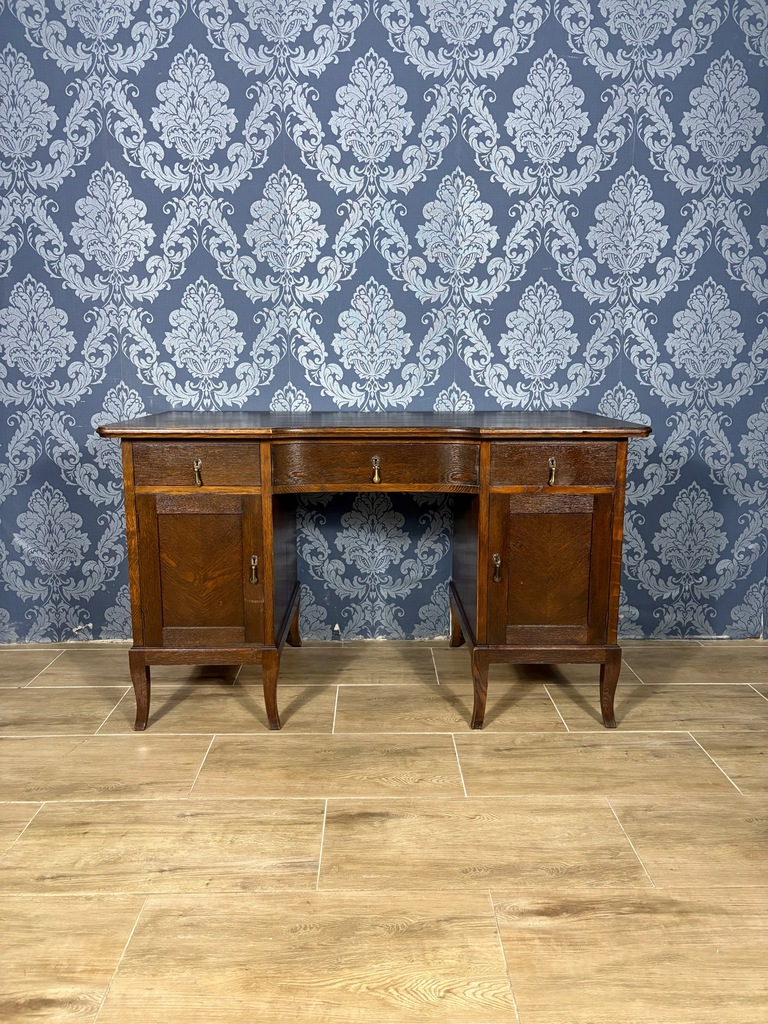 Stare drewniane biurko secesyjne, retro biurko w bdb stanie