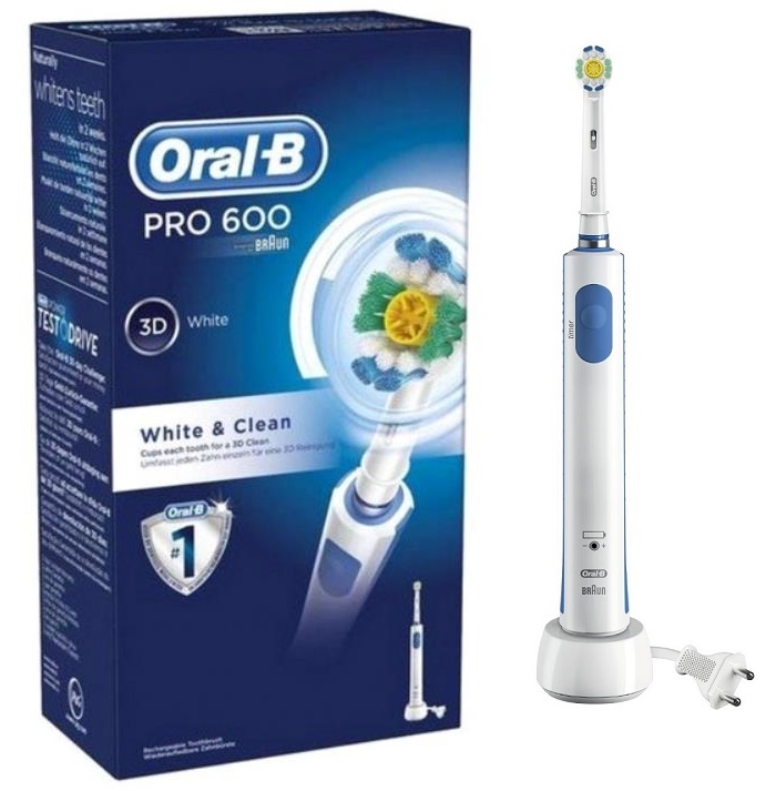 Szczoteczka elektryczna ORAL-B Pro 600 3D White