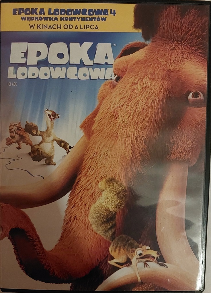 Płyta DVD EPOKA LODOWCOWA ICE AGE część pierwsza 81 min.