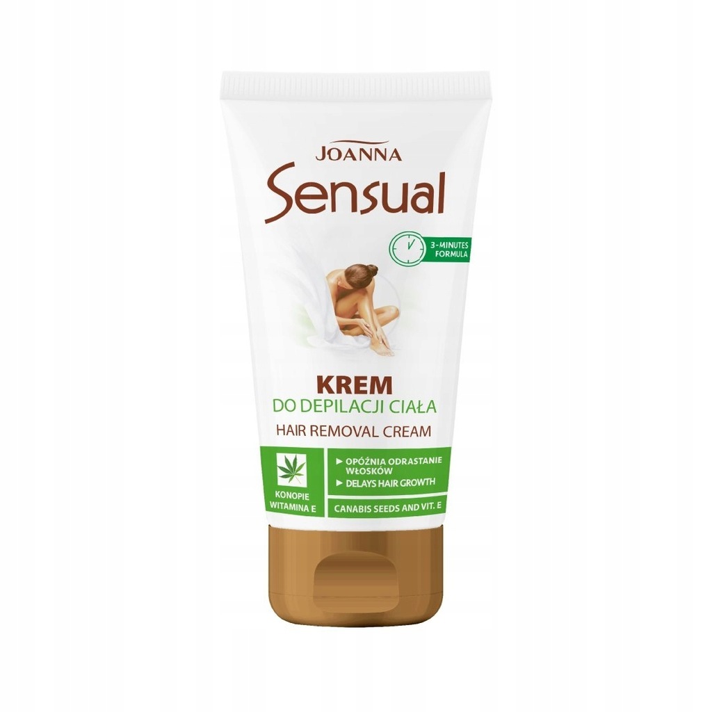 Joanna Sensual Krem do depilacji ciała Konopie + Witamina E 100g