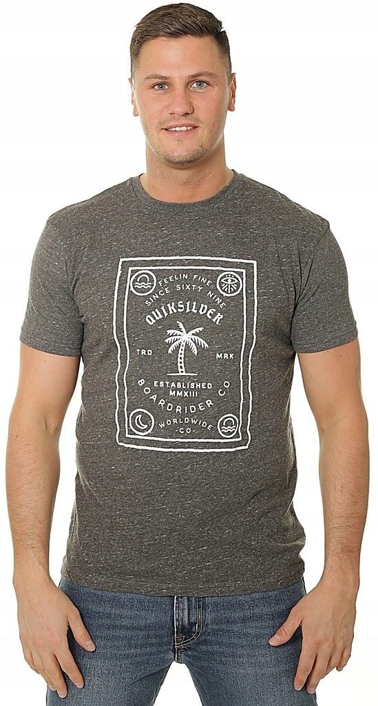 T-shirt Quiksilver Bad Liar - KTAH/Charcoal