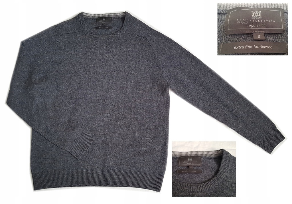 Sweter Marks Spencer 100% wełna merino rozmiar S