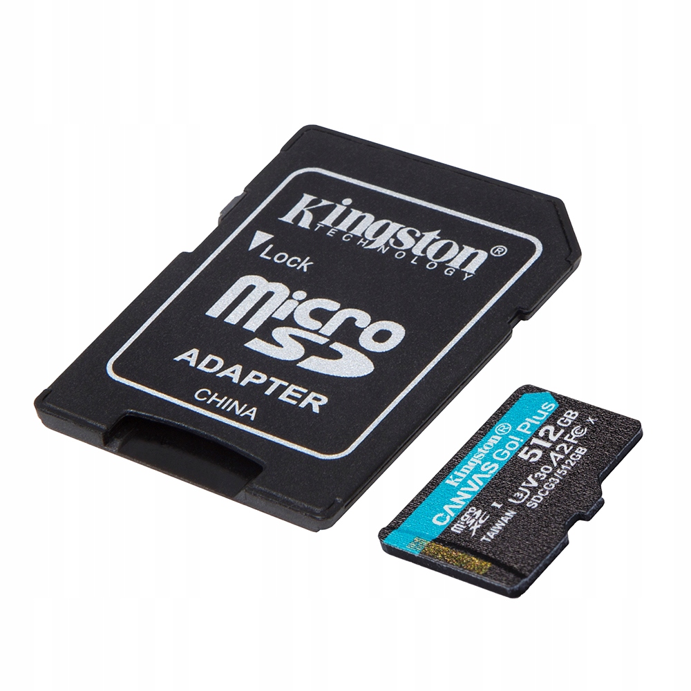 Kingston karta pamięci 512GB microSDXC kl. 10 UHS-I 170 MB/s + adapter