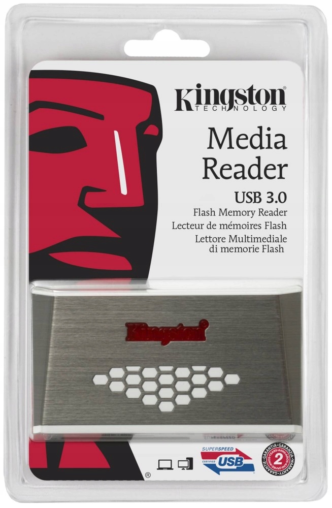 Купить Быстрое устройство чтения карт памяти Kingston CF SDXC USB3: отзывы, фото, характеристики в интерне-магазине Aredi.ru