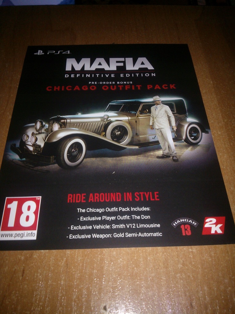 Kod DLC do gry MAFIA DEFINITIVE EDITION na PS4