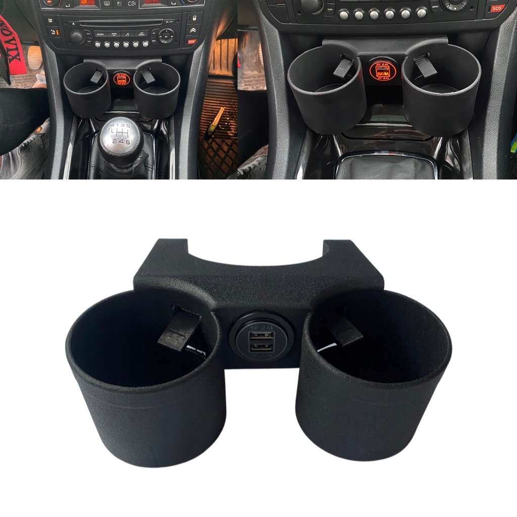 UCHWYT NA KUBKI CUP HOLDER CITROEN C5 12303609785 oficjalne