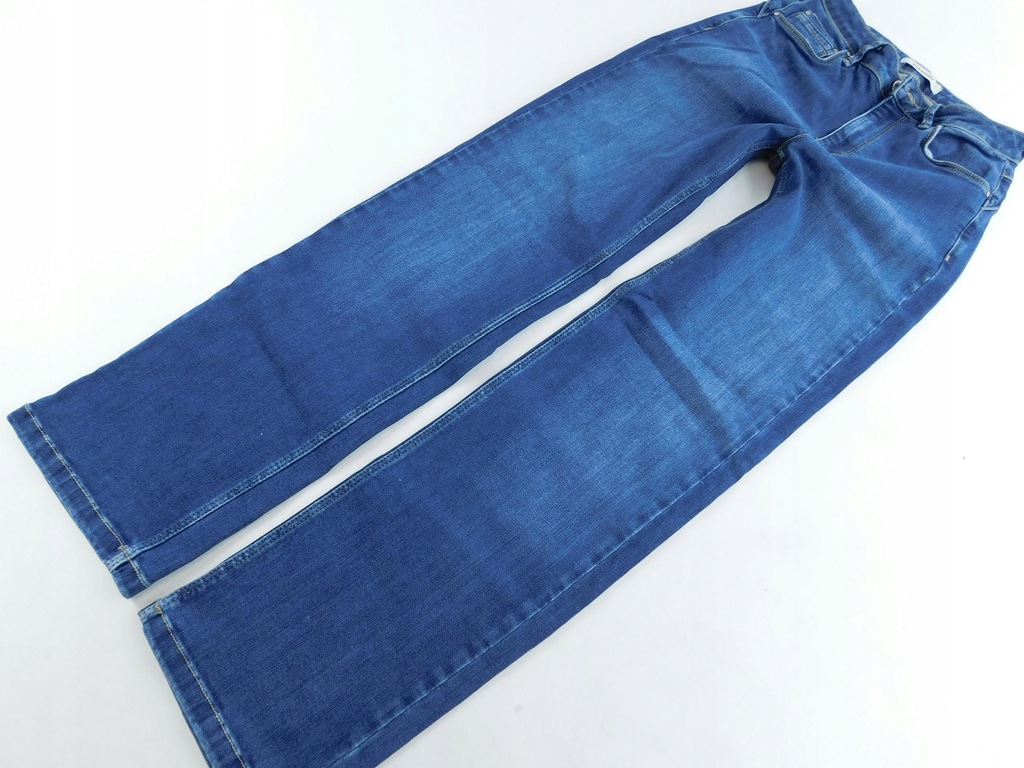 1901b92 M&S proste SPODNIE jeansowe BLUE _ 36