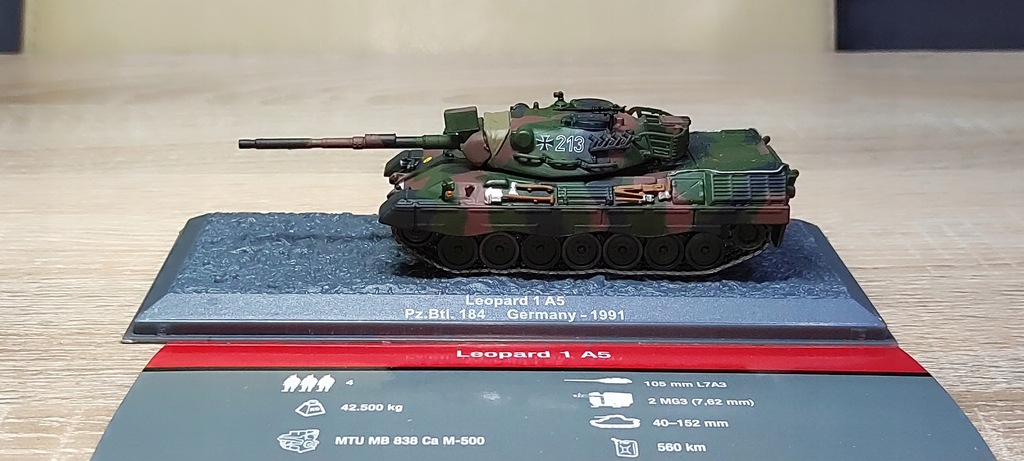 Leopard 1 A5 Pz.Btl. 184 Germany 1991 1:72 #S494