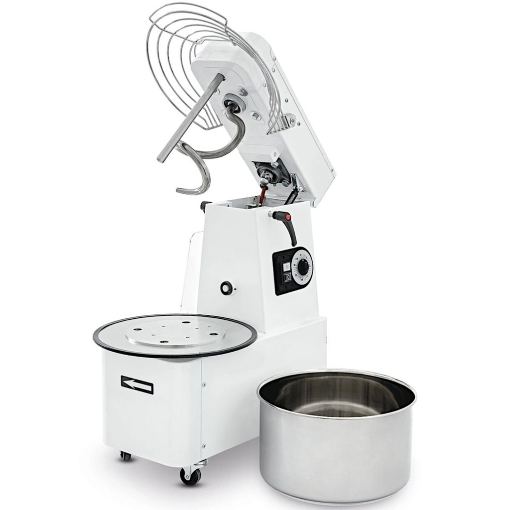 Miesiarka spiralna z podnoszoną głowicą i wyjmowan