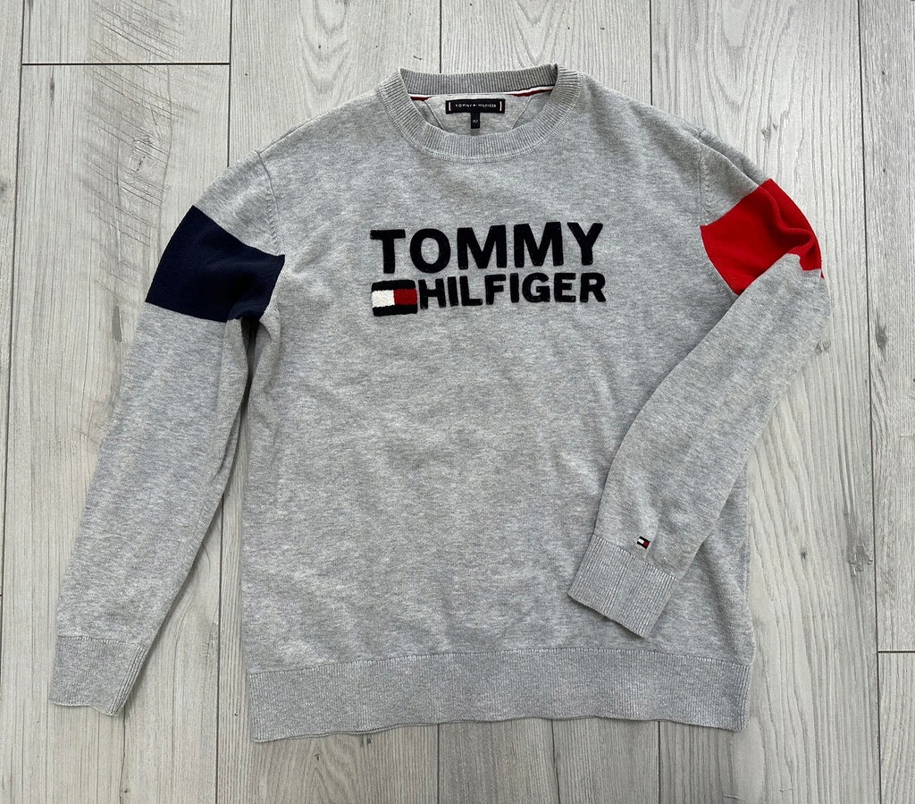 Tommy Hilfiger szary sweter rozmiar 152 12 lat