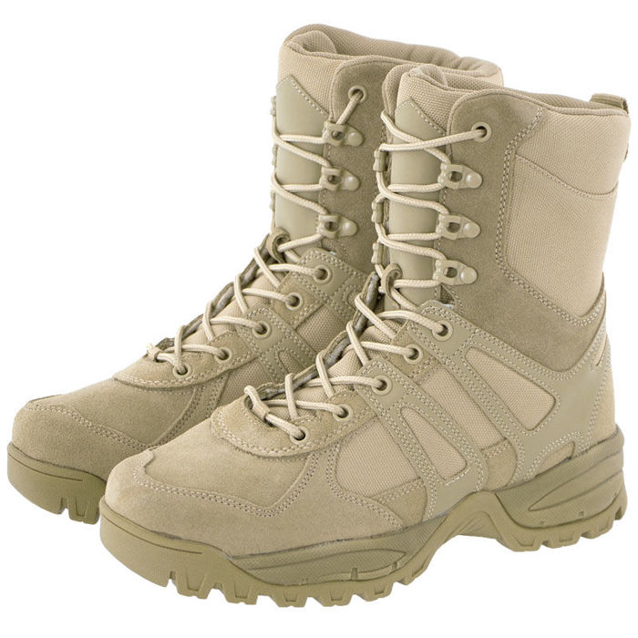 BUTY Taktyczne COMBAT II GENERACJI Zamsz Khaki 42