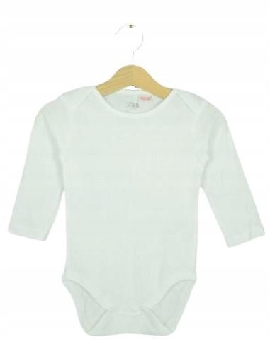 P7M165 ZARA BABY__MK4 BIAŁE BODY DŁUGI RĘKAW__98