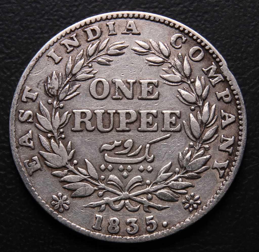 ANK ANGLIA WILLIAM IIII ONE RUPEE 1835