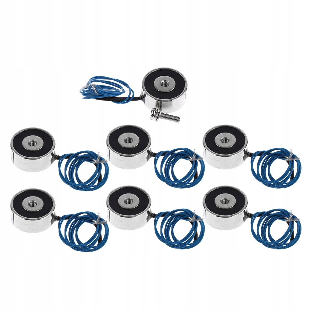 7x DC 12V typ ssania elektryczny elektromagnes trzymający solenoid 5KG