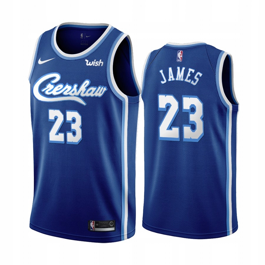 Nike Jersey NBA Crenshaw JAMES #23 blue