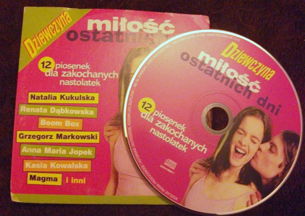 płyta CD 12 piosenek dla zakochanych nastolatek