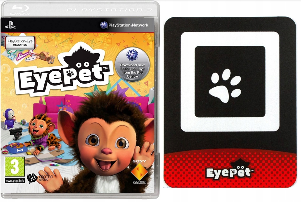 EyePet PS3 Polski Dubbing PL + MAGICZNA KARTA