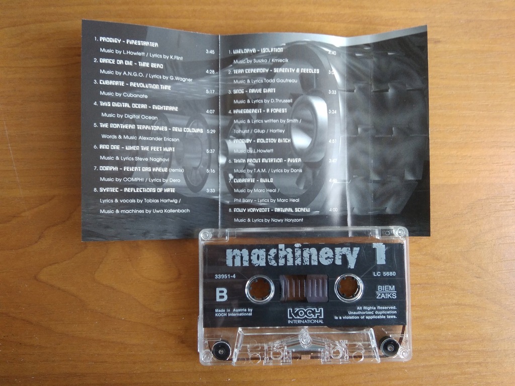 Купить Machinery vol.1 (кассета) Prodigy, Cubanate: отзывы, фото, характеристики в интерне-магазине Aredi.ru