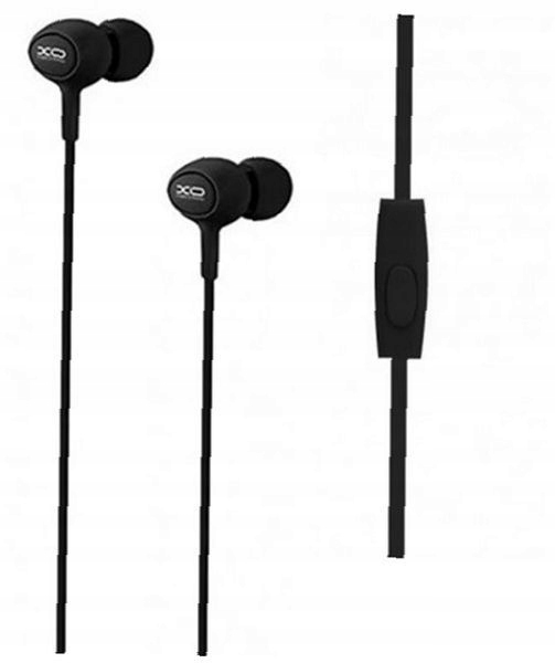 XO SŁUCHAWKI PRZEWODOWE S6 JACK 3.5mm DOUSZNE CZARNE