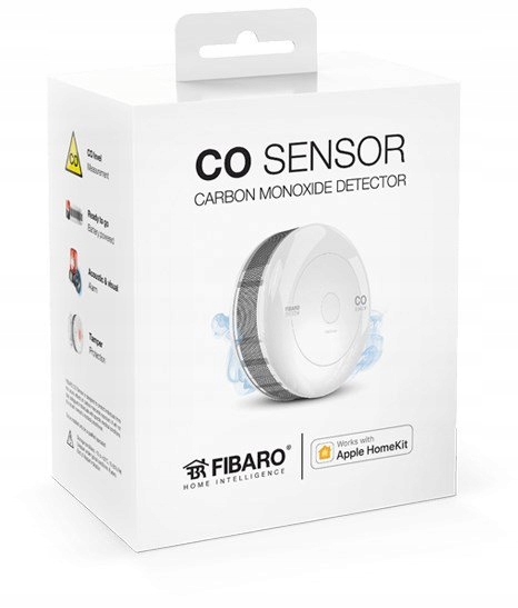 Czujnik tlenku węgla FIBARO Home Kit FGBHCD-001 (wewnętrzny; Bluetooth,