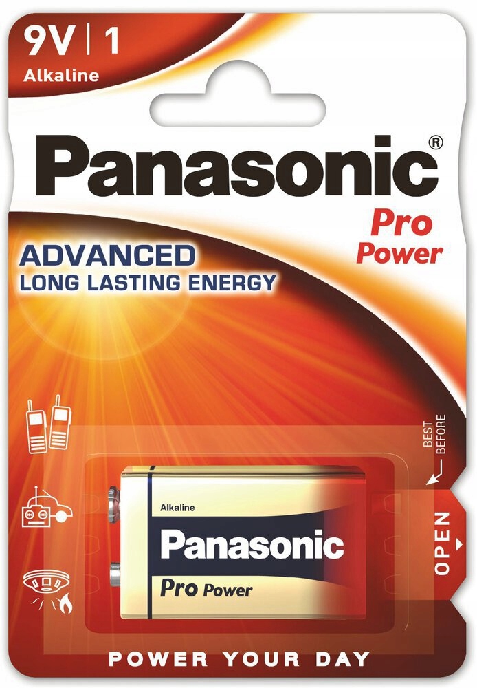 Bateria Panasonic Alkaline PRO Power MN 1604 9V