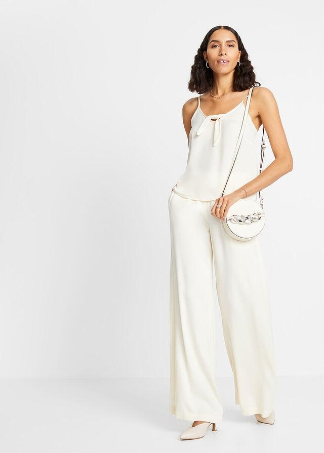 TOP SATYNOWY KREMOWY 1V0B06 Bonprix 40