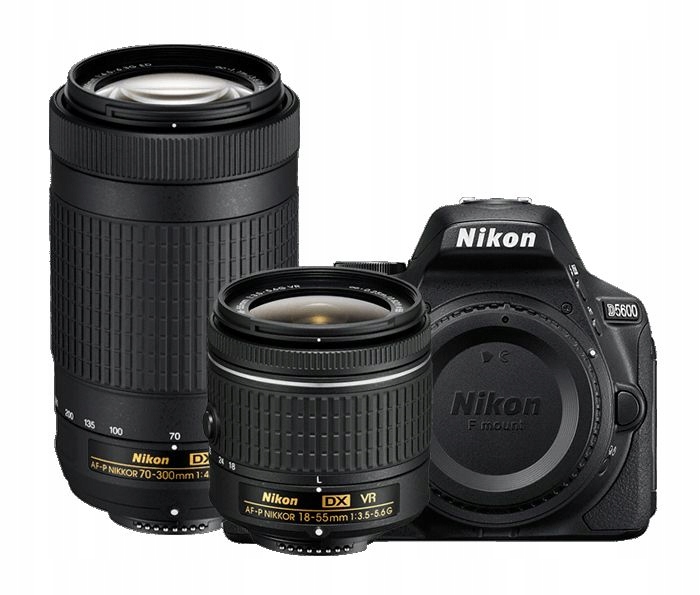 Lustrzanka Nikon D5600 AF-P DX 18-55mm+DX 70-300mm