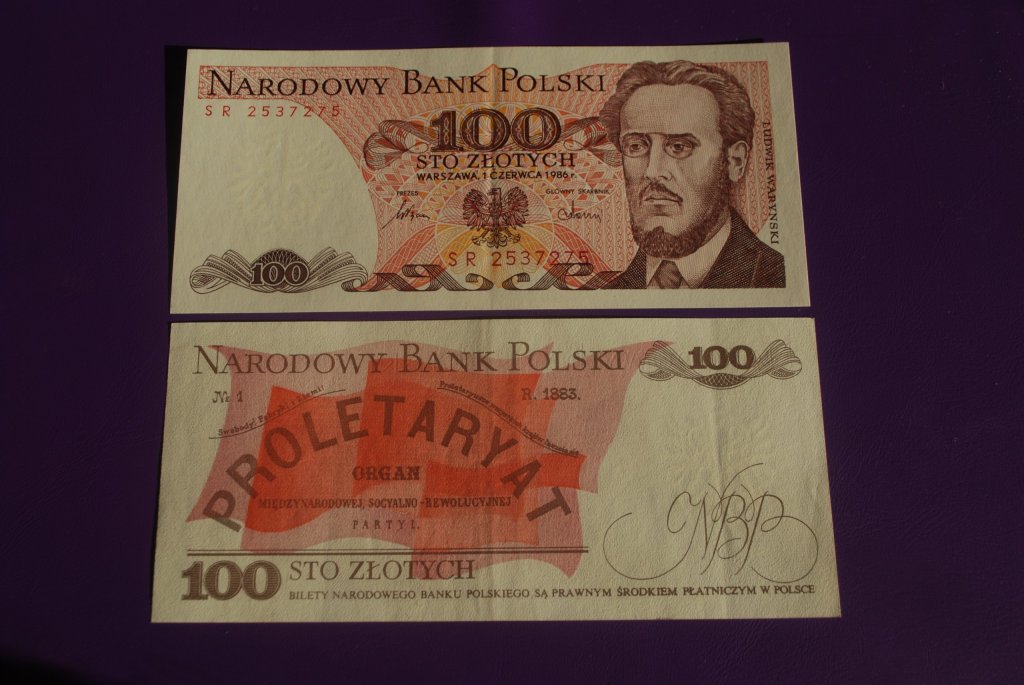 100 złotych 1986r seria SR
