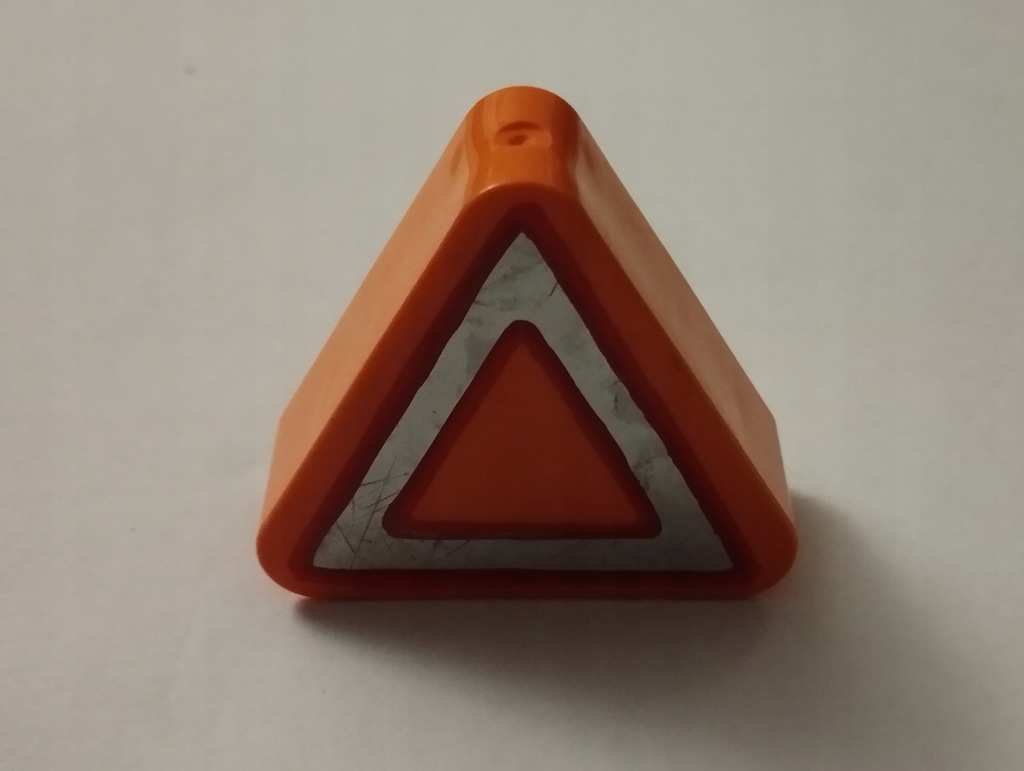 LEGO DUPLO KLOCEK TEMATYCZNY ZNAK DROGOWY