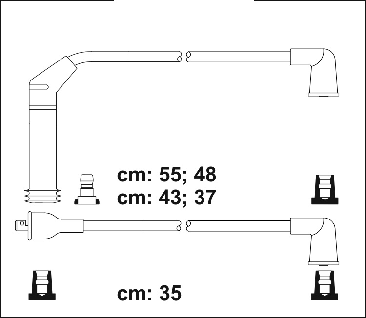 PRZEWODY ŚWIECE ZAPŁONOWE HYUNDAI ACCENT 1.3 1.5