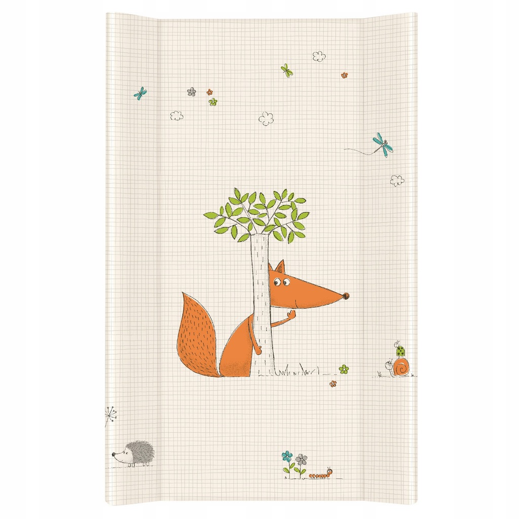 Ceba Przewijak twardy 50x80 Comfort Lisek ecru na łóżeczko 140x70cm