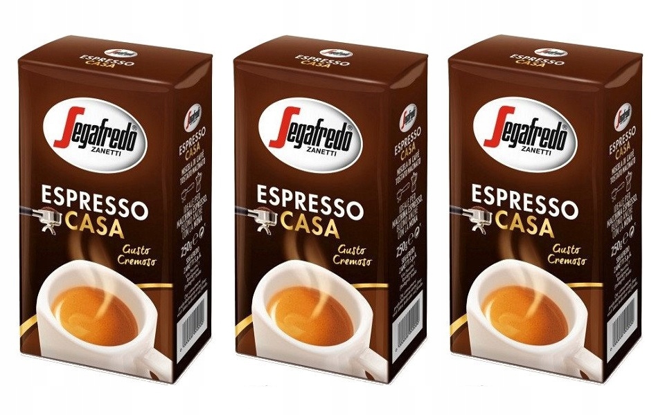 Segafredo Espresso Casa 250g kawa mielona x3