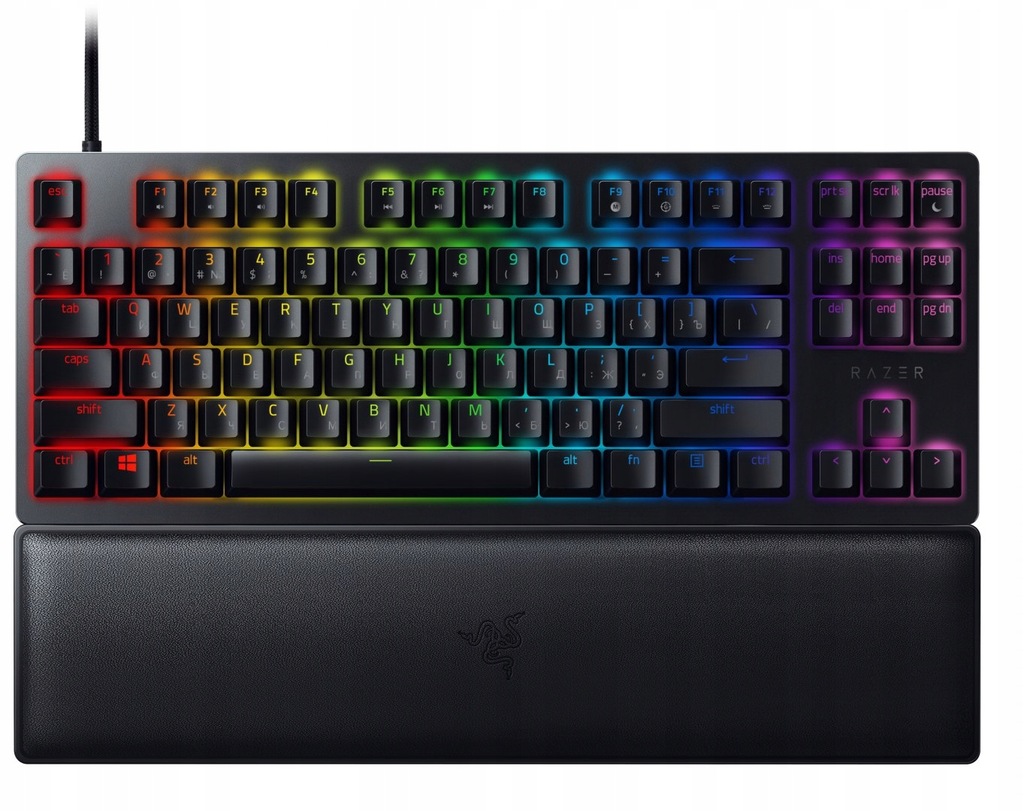 Razer Huntsman V2 Tenkeyless, Optical Gaming Keyboard, RGB LED light, RU, B