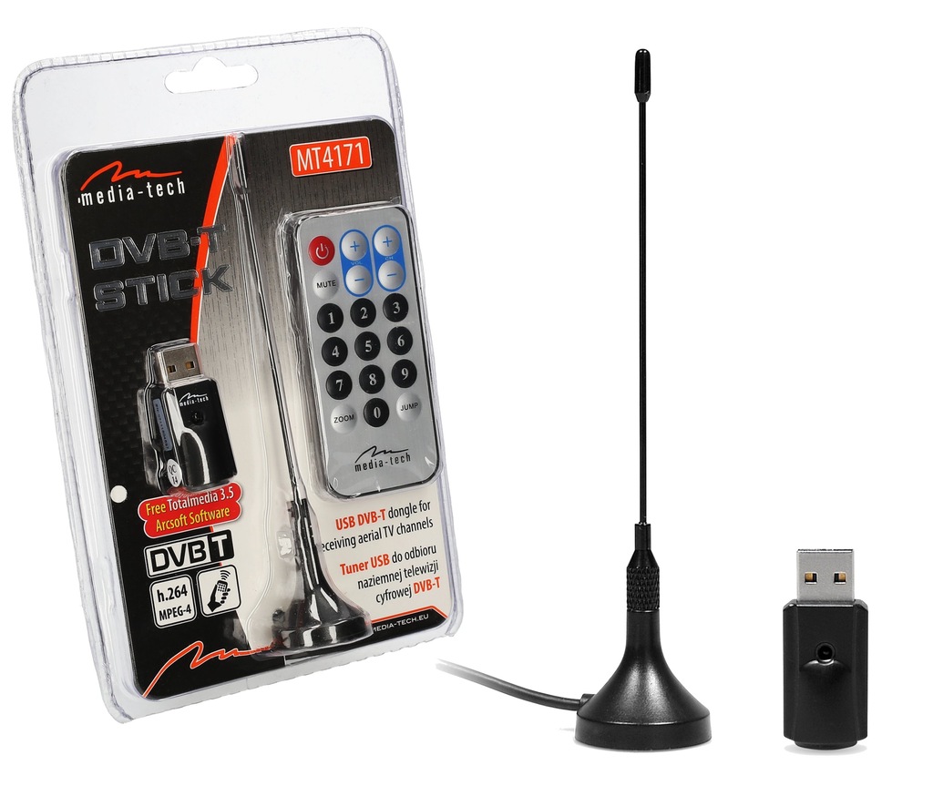 TUNER TV USB DVB-T HD KARTA TV + RADIO PC LAPTOP