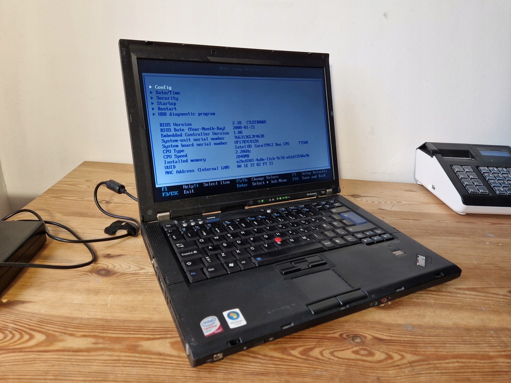 Lenovo ThinkPad T61 Intel Core 2 Duo 0GB/0GB