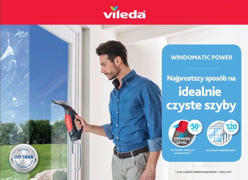 Купить Средство для мытья стекол Vileda Windomatic Power без разводов: отзывы, фото, характеристики в интерне-магазине Aredi.ru